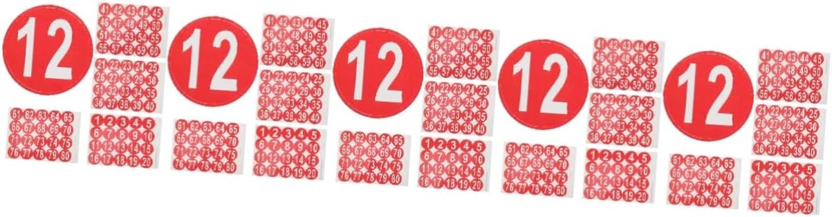 Gadpiparty 5sets 4 Sheets Sticker Self Adhesive Marking Stickers for Storage Organization and Classification Compact Design for Easy Use Doors Lockers and More 4sheets*5