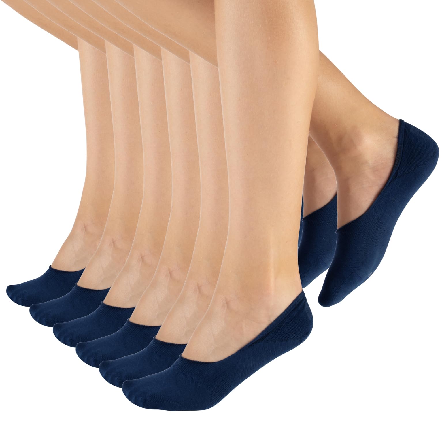 CALZITALY 6-12 pares calcetines invisibles para hombres, calcetines cortos de algodón, negro, azul marino, blanco, natural, calcetería italiana