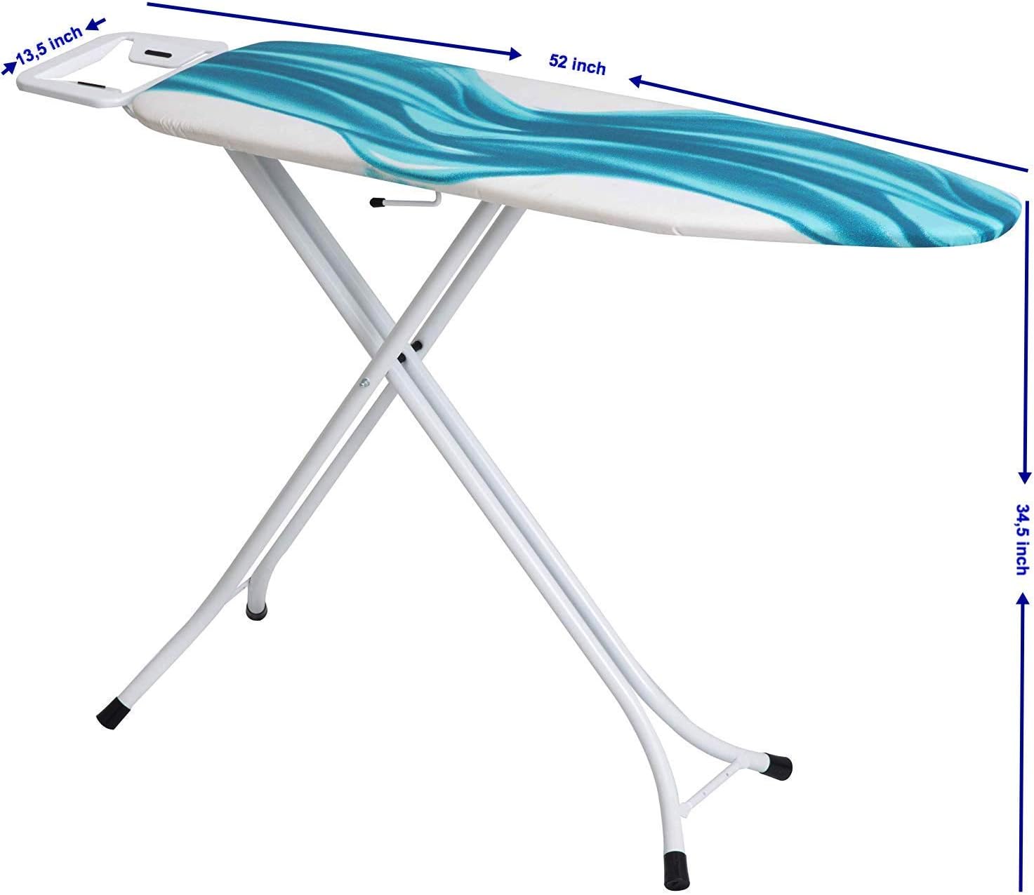 Hоt Dеаlѕ Mabel Home Adjustable Height, Deluxe, 4-Leg, Ironing Board, Extra Cover, Blue/White Patterned Suреr Chеар 🛒 Mabel Home Adjustable Height, Deluxe, 4-Leg, Ironing Board, Extra Cover, Blue/White Patterned