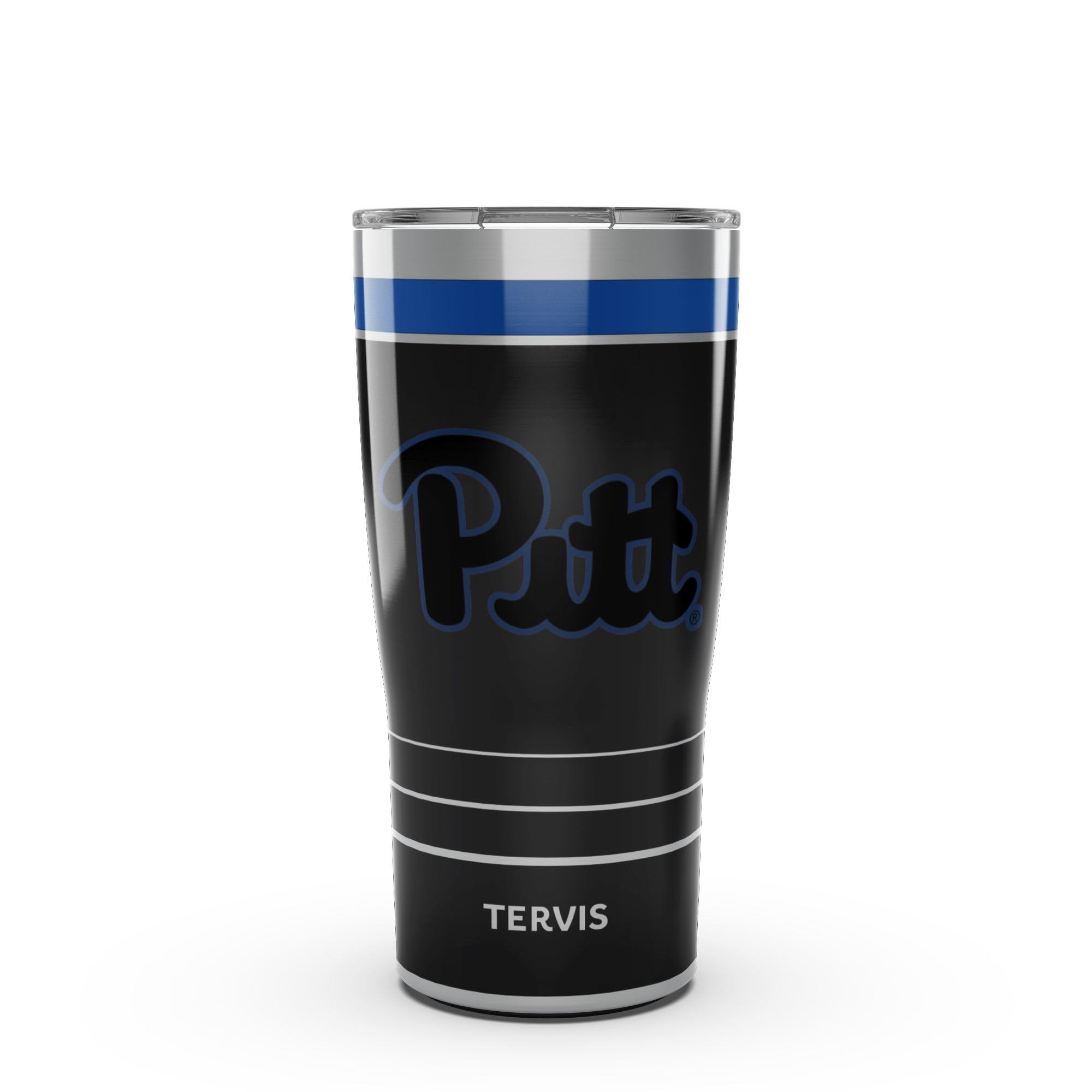 Tervis Traveler Pittsburgh Panthers – Nachtspiel, dreiwandiger, isolierter Reisebecher, hält Getränke kalt und heiß, 590 ml, Edelstahl