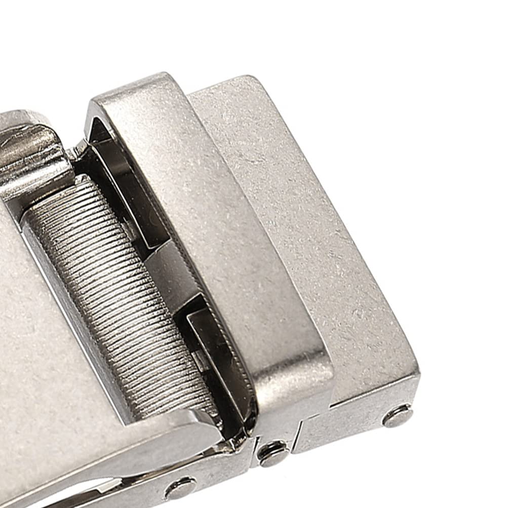 EXCEART 2pezzi Fibbia per Cintura in Lega Fibbia per Cintura Automatica per Cricchetto in Pelle Fibbie per Cinture da Uomo