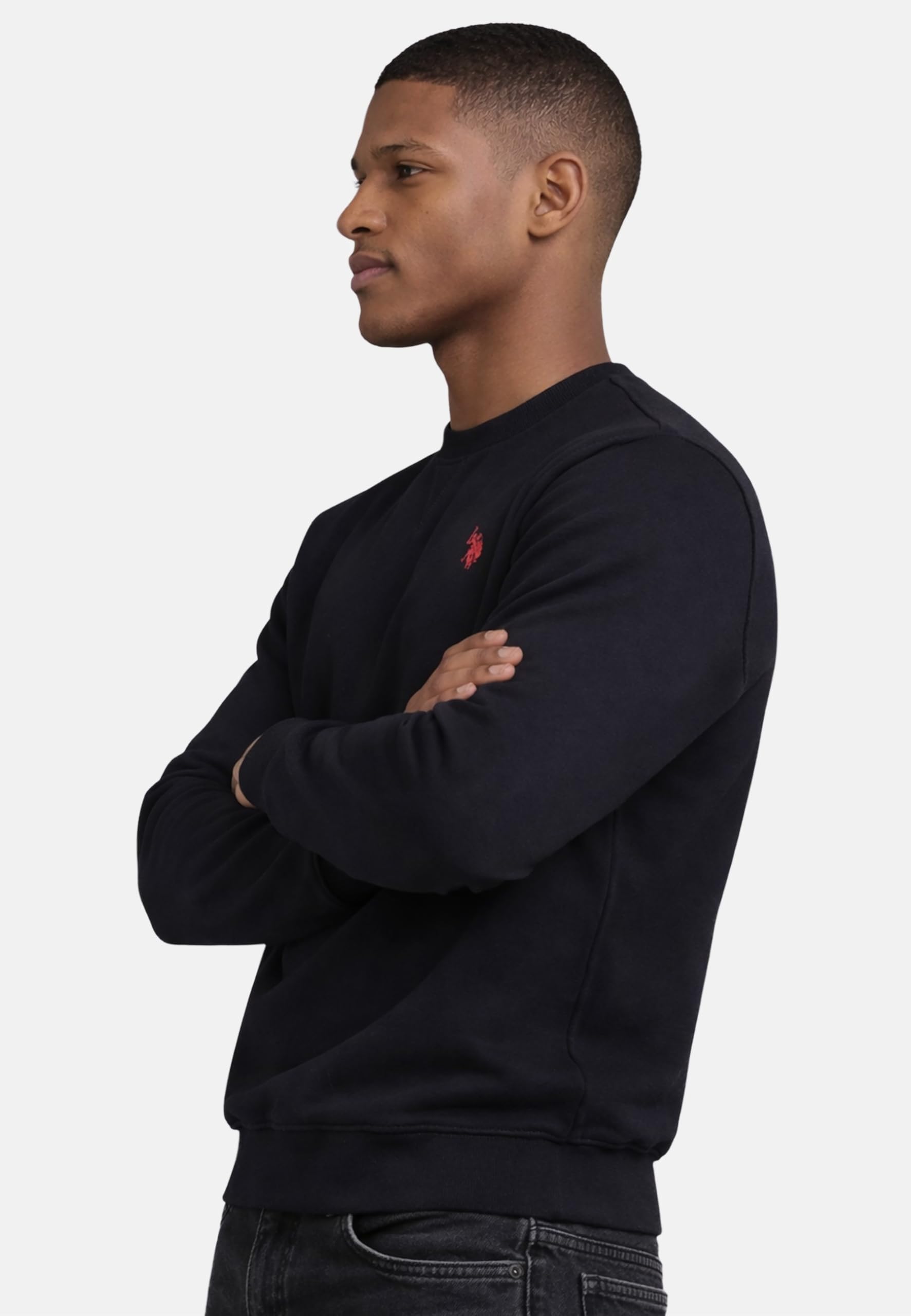 U.S. POLO ASSN. Herren Sweatshirt (S-3XL) Baumwollmix, Rundhals, Langarm Pullover - P033