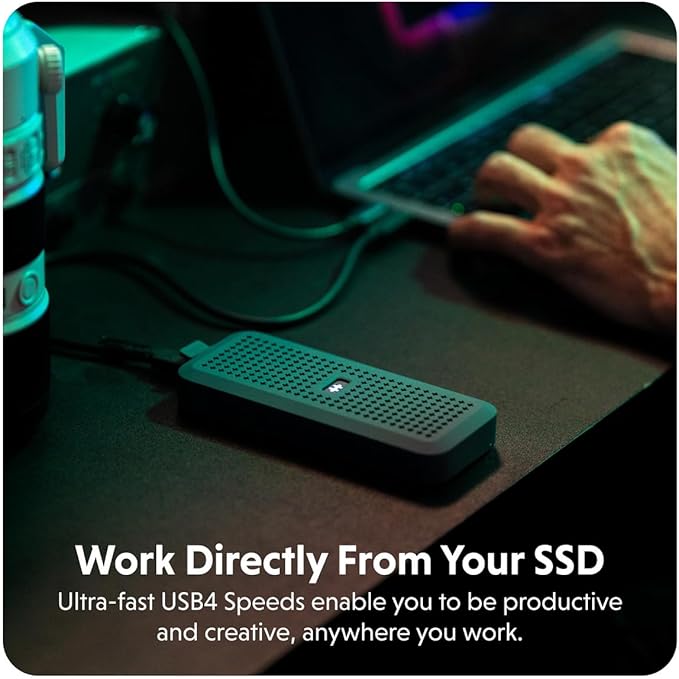 HyperDrive Next Portátil USB4 M.2 NVMe SSD 4TB miniatura 3