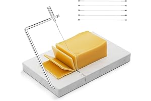Cheese Slicer - Cheese Cutter with 5 Replacement Upgrade Thick Cutting Wires...