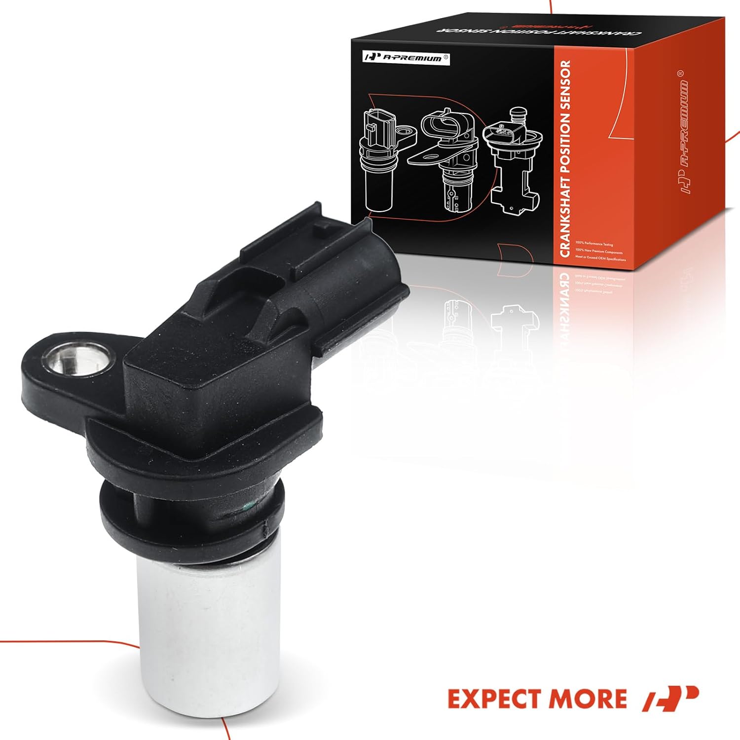 A-Premium Engine Crankshaft Position Sensor Compatible with Lexus LS400 1990-1997 SC400 1992-1997 V8 4.0L, Replace# 9091905002