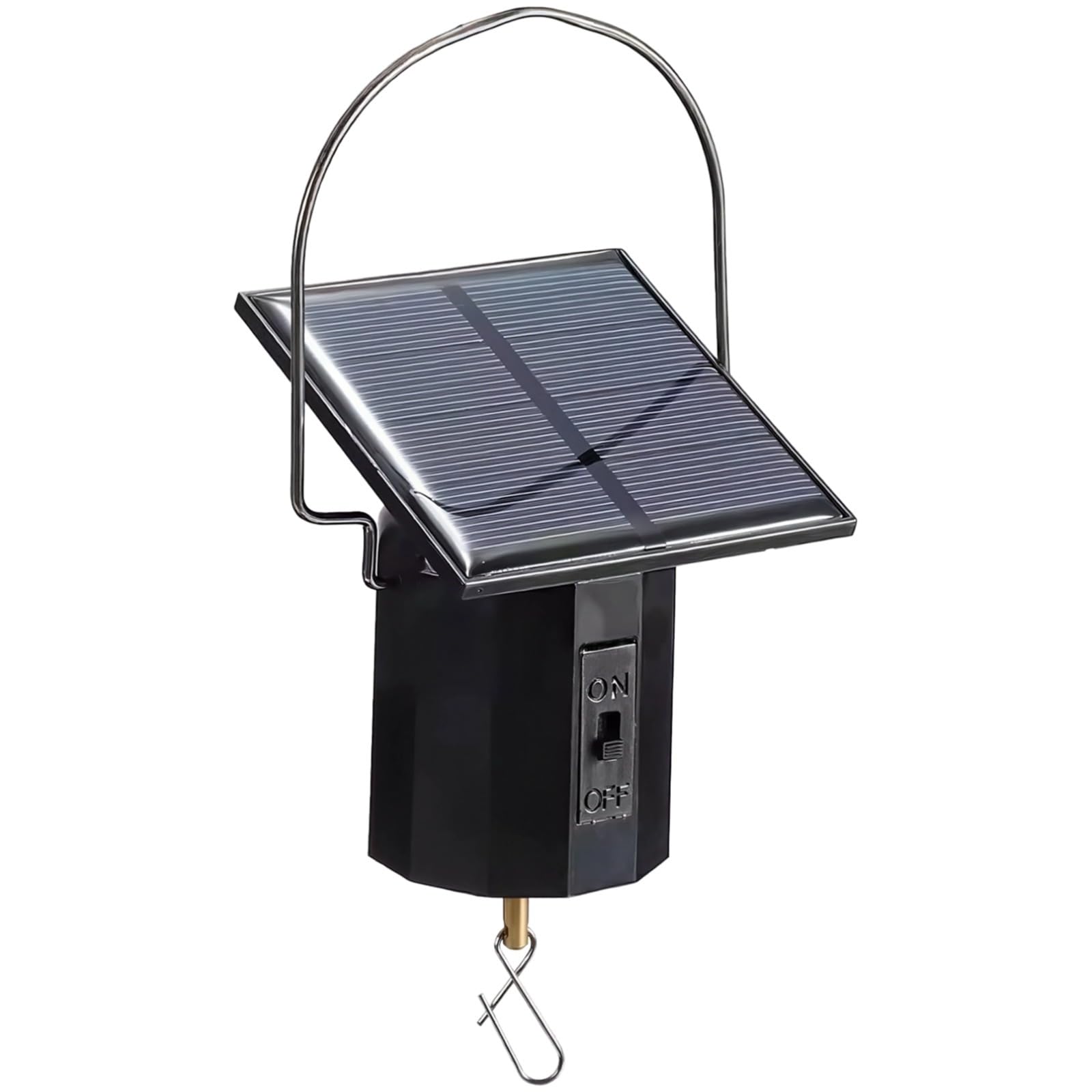 Éolienne solaire rotative suspendue crochet solide 2,7 kg moteur pour mobile exterieur