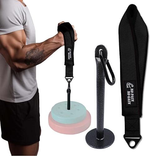 Correa de entrenamiento de lucha de brazo, agarre de mano, brazo y antebrazo, fortalecedor para máquina de cable y peso libre