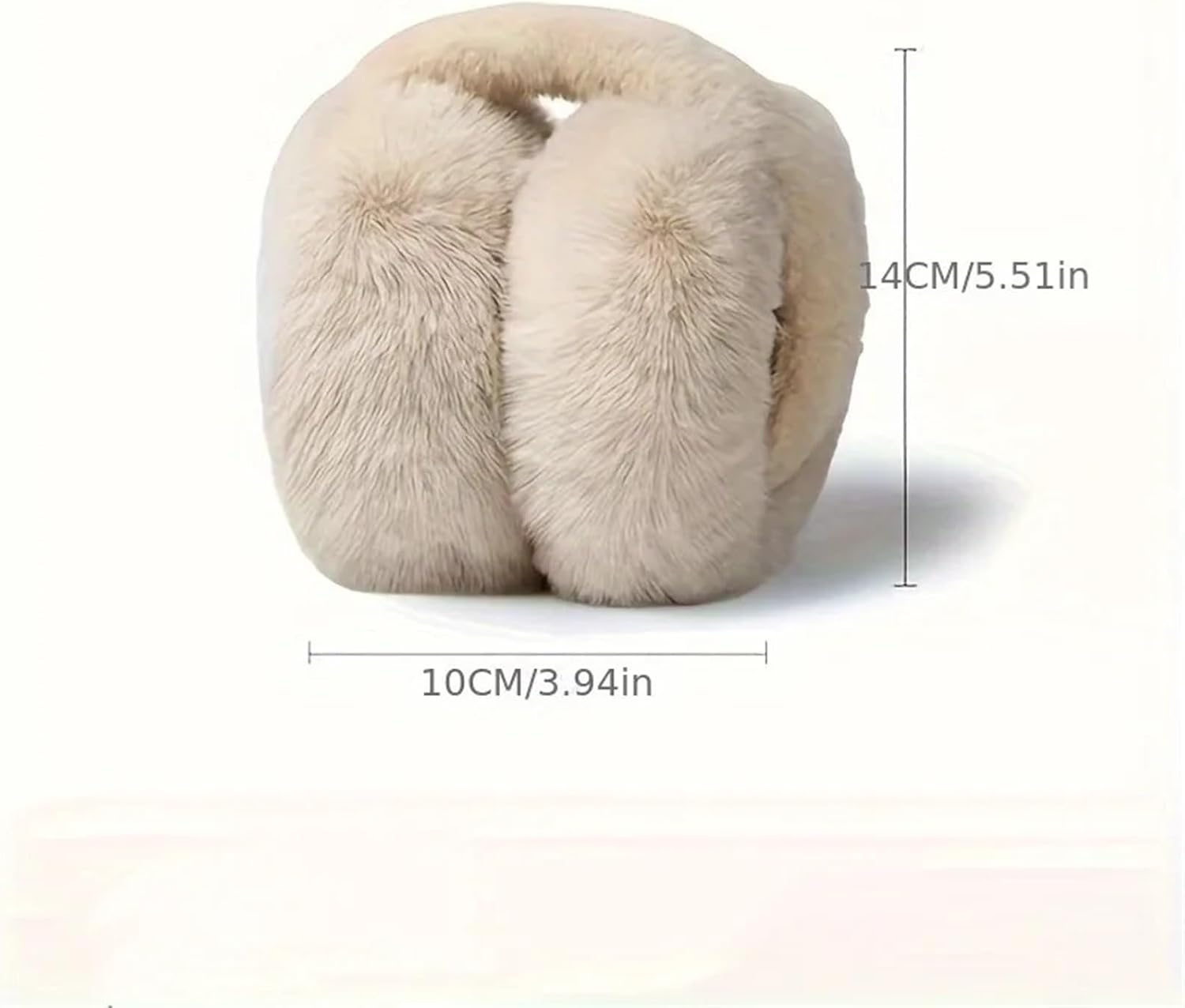 Earmuffs 2 PCS Winter Plush Ear Muffs Soft Cute Outdoor Covers For Cold Weather