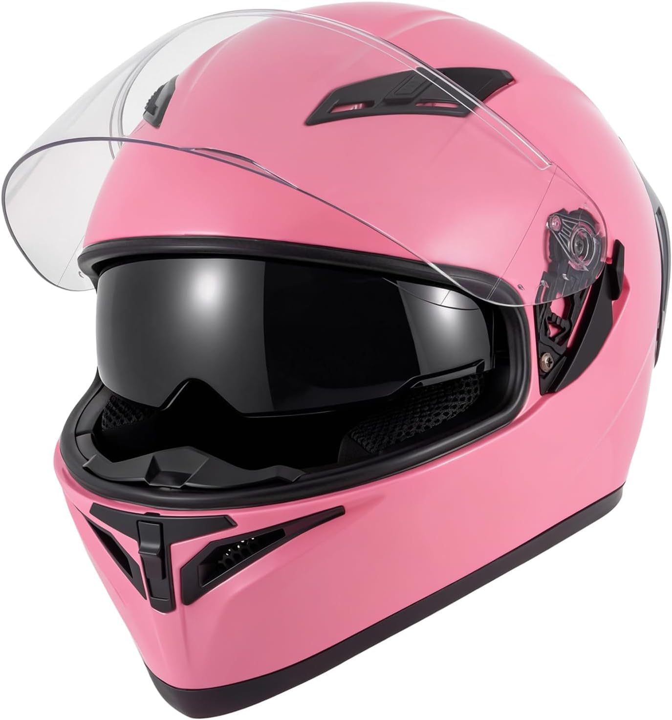 SPARK Adult Full Face Motorcycle Helmet DOT Approved, Lightweight Ventilated Dual Visor for Men Women Moto ATV UTV Snowmobile ADV Four Wheeler Street Bike