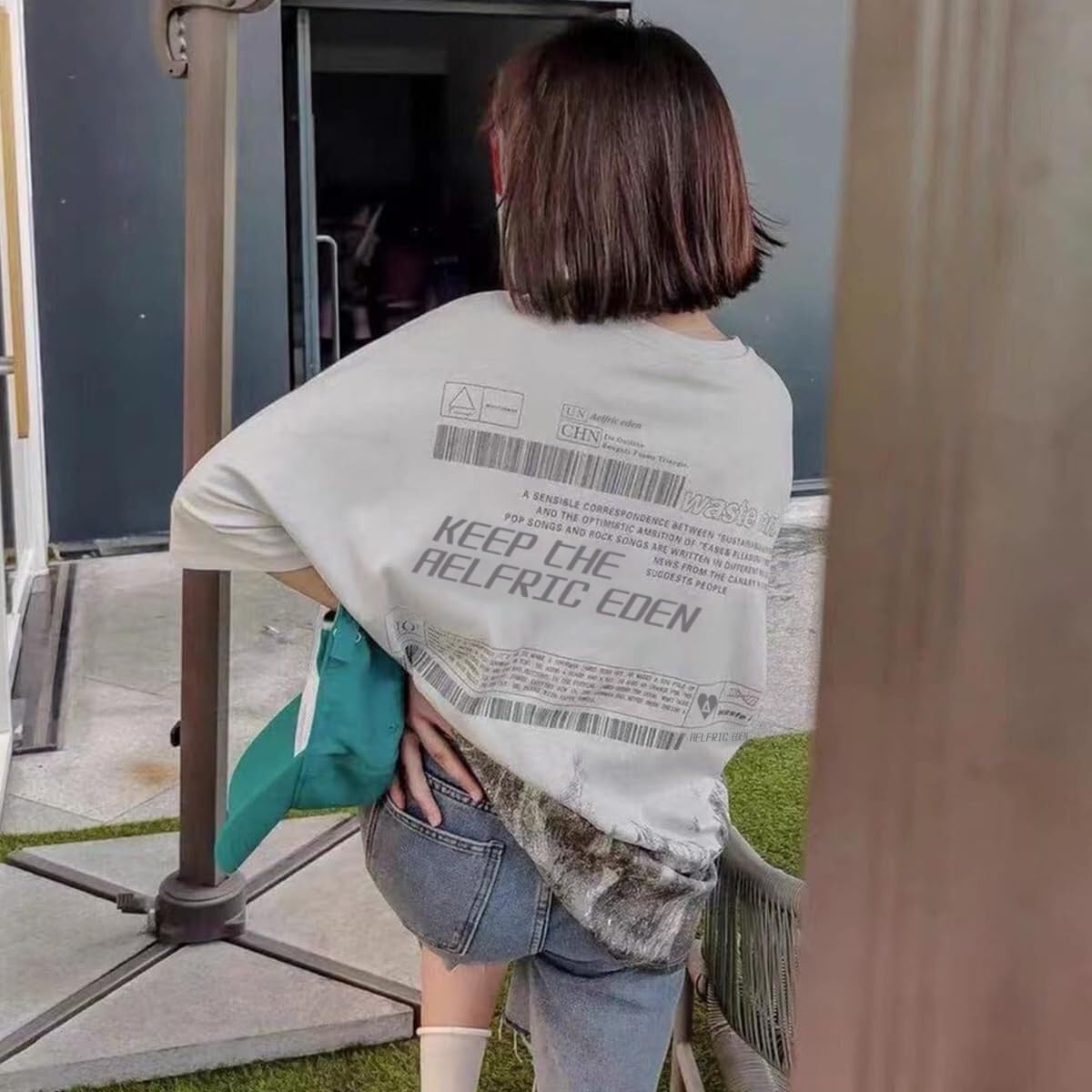 Aelfric Eden Mens Oversized Tshirts Snow Mountain Graphic Tee Print Tops Streetwear Casual Shirt - Image 5