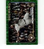 2024 Topps Green Crackle Foil #240 Andruw Monasterio /499 Milwaukee Brewers MLB Baseball Trading Card
