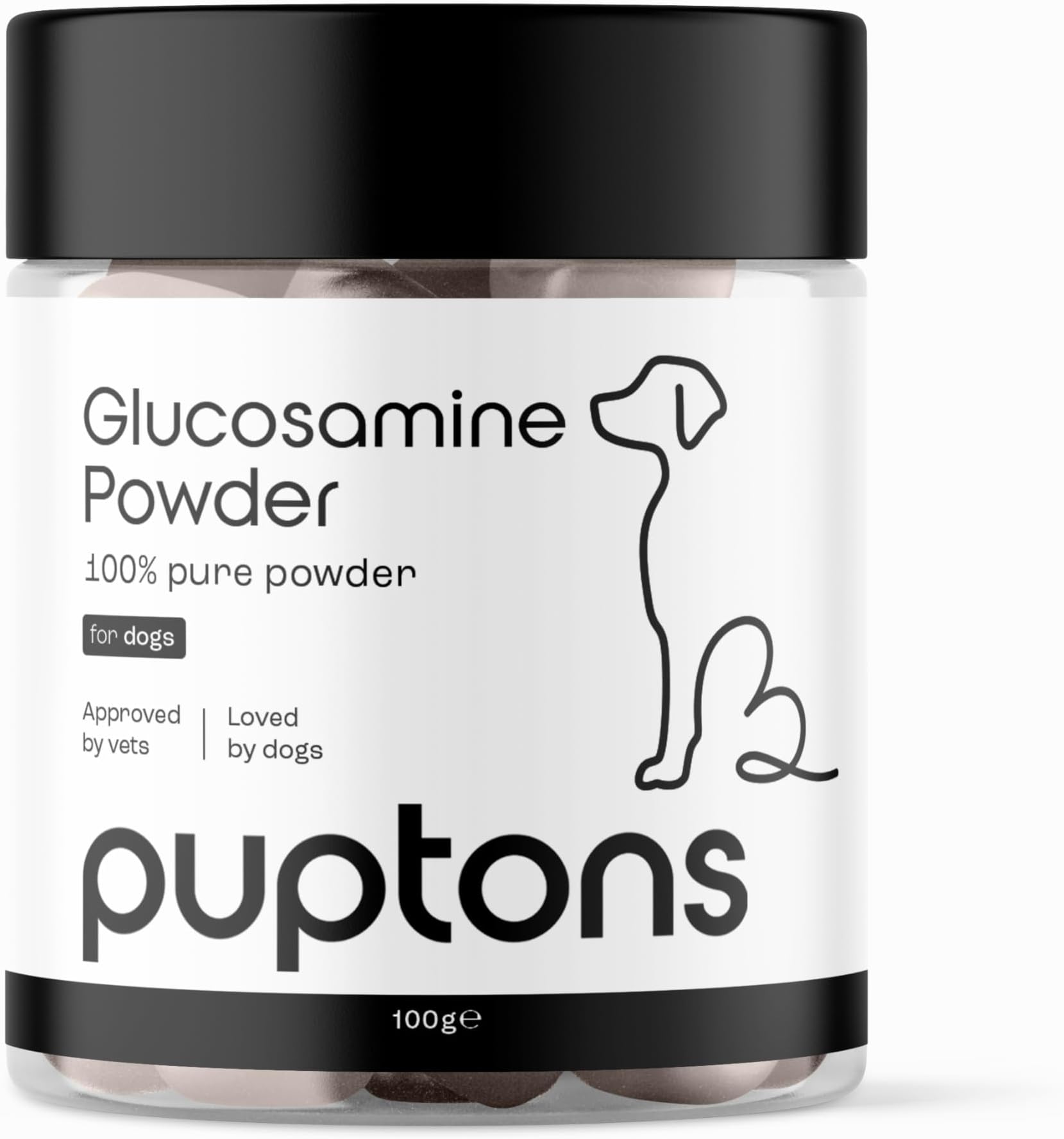 Puptons Glucosamine Powder for Dogs 100g (200 servings) | Puptons
