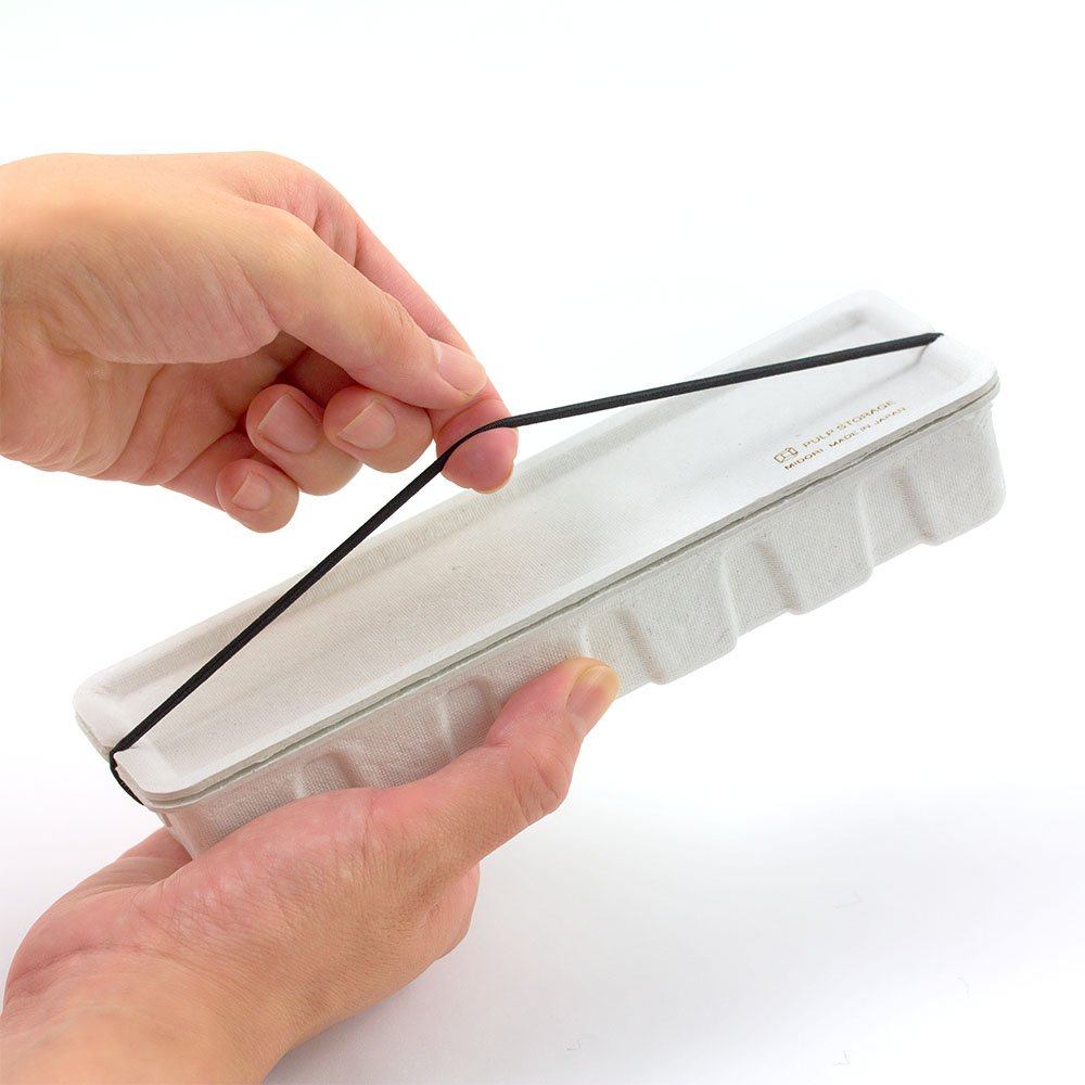Midori　WD80EFAX③ Midori 41768006 Pulp Pen Case White : Amazon.nl: Stationery