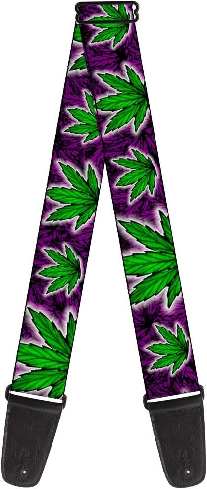 Buckle-Down Guitar Strap - Marijuana Haze Purple - 2" Wide - 29-54" Length