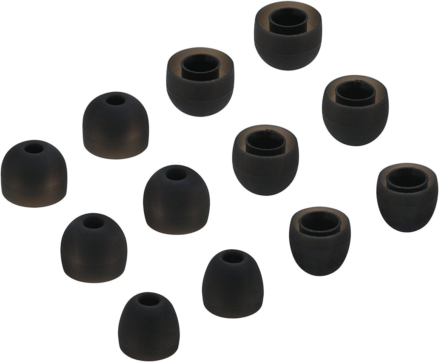 Ear Tips for Jaybird X3 X2 X, BLUEWALL Eartips Ear Gel for Jaybird X, Durable Silicone SML 6 Pairs All in 1 Sets Replacement Ear Cushions for JayBird BlueBuds X, X2 X3, Gray