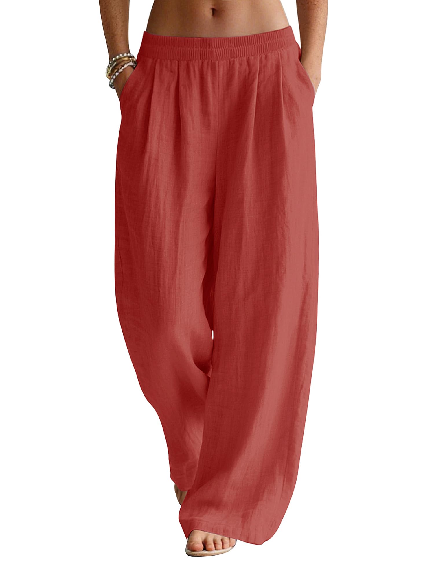 LOMON Linen Pants Women