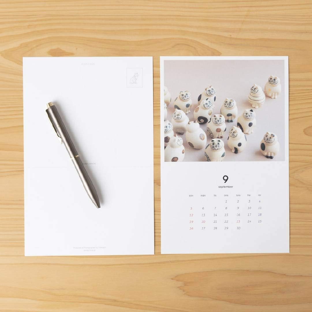 Amazon Lisa Larson 21年 セラミックワークスカレンダー ポストカード ポストカード 絵柄付はがき 文房具 オフィス用品