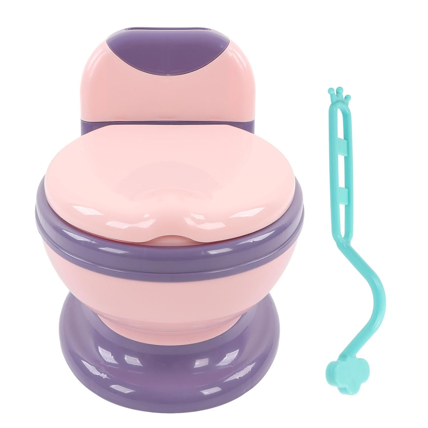 Potty Training Toilet, Detachable Washable Baby Toilet, Imitated Adult Toilet, Large Size Ergonomic Design with Kids Home Accessories (Pinkish Purple)
