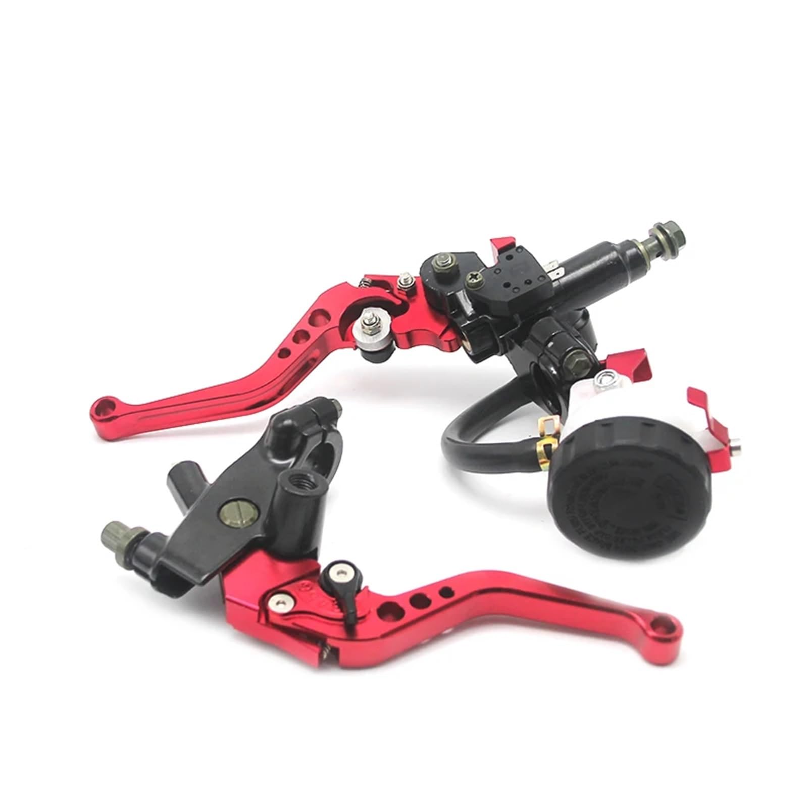 dźwignia sprzęgła Pasuje do Honda pasuje Kawasaki KLX 7/8 "22mm motocykl sprzęgło hamulca główny cylinder hamulcowy zestaw dźwigni zbiornika płynu(Red set)