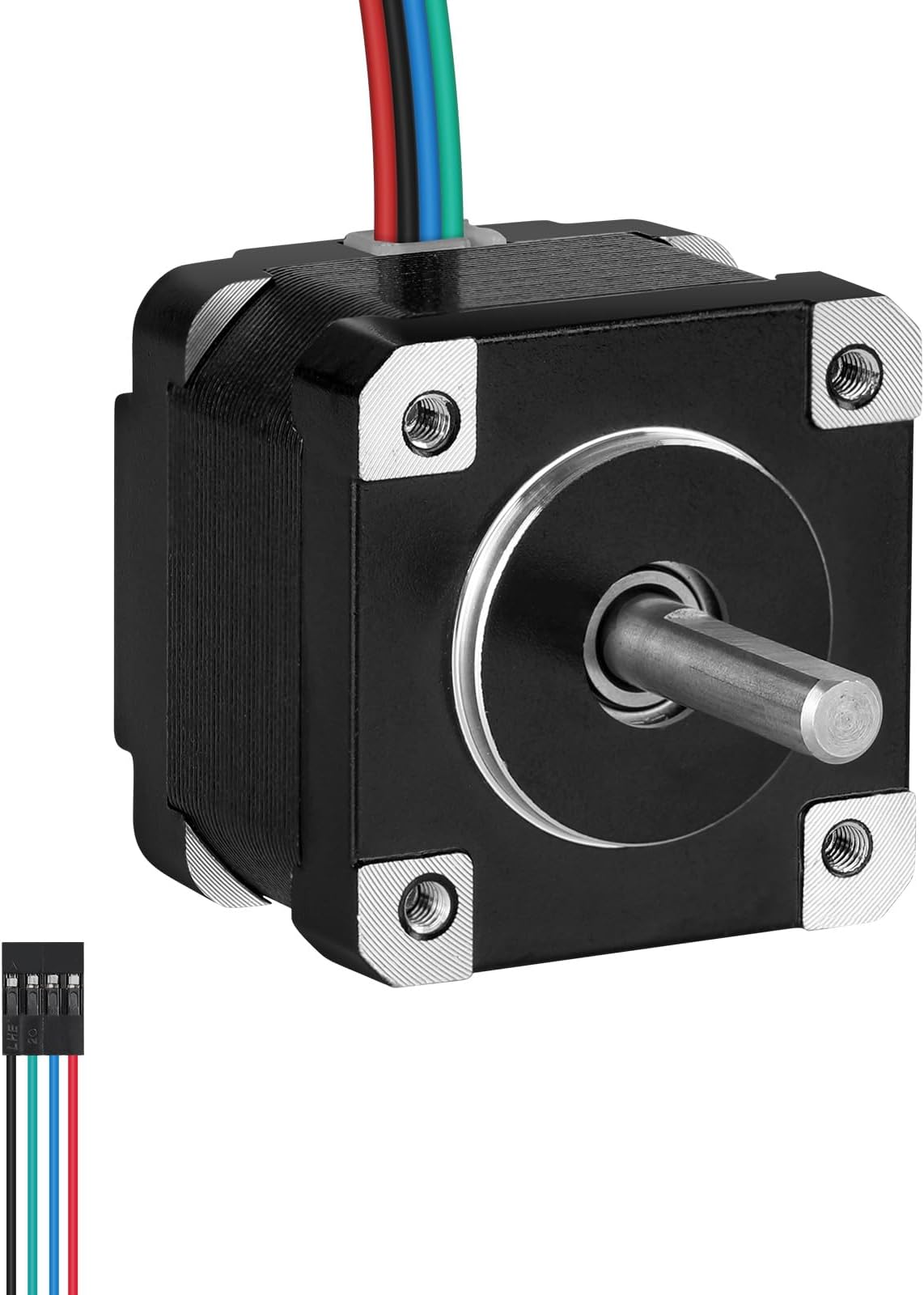 Nema 14 Stepper Motor 2 Phase 1.8‌°‌ 12Ncm(16.99oz·in) High Torque Bipolar 29mm 4.5Ω 0.6A 4-Lead Shaft 20.5mm φ5mm 35 Stepper Motor incl. Cable 1M for 3D Printer DIY Robot CNC Machine