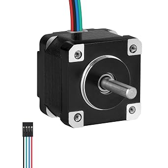 Nema 14 Stepper Motor 35x29mm 12Ncm 16.99ozin 0.6A 4.5 Bipolar | 35 Stepper Motor 1.8 2 Phase High Torque Shaft 20.5mm 5mm 4-Wire Cable 1M for 3D Printer DIY Robot CNC Machine