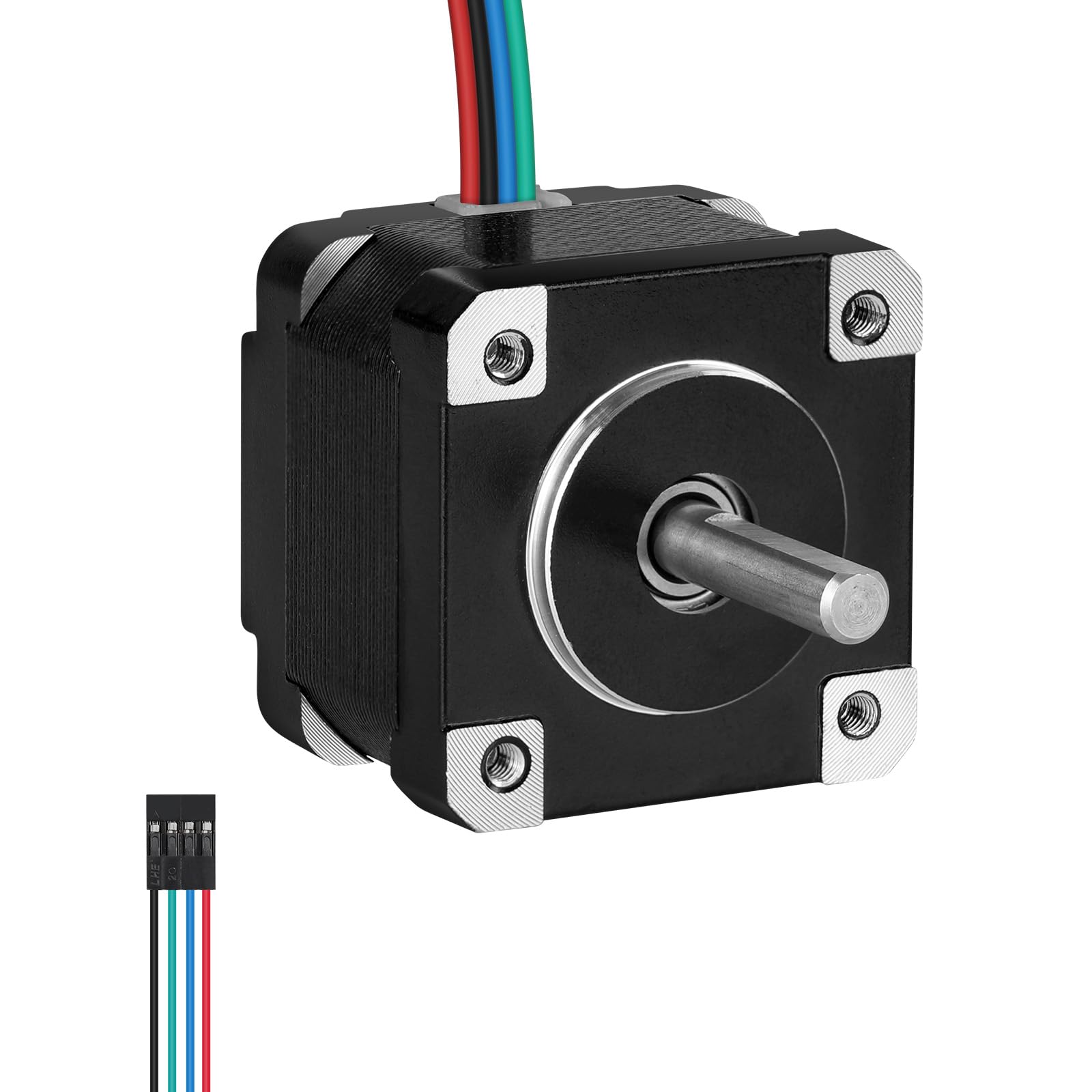Nema 14 Stepper Motor 2 Phase 1.8‌°‌ 12Ncm(16.99oz·in) High Torque Bipolar 29mm 4.5Ω 0.6A 4-Lead Shaft 20.5mm φ5mm 35 Stepper Motor incl. Cable 1M for 3D Printer DIY Robot CNC Machine