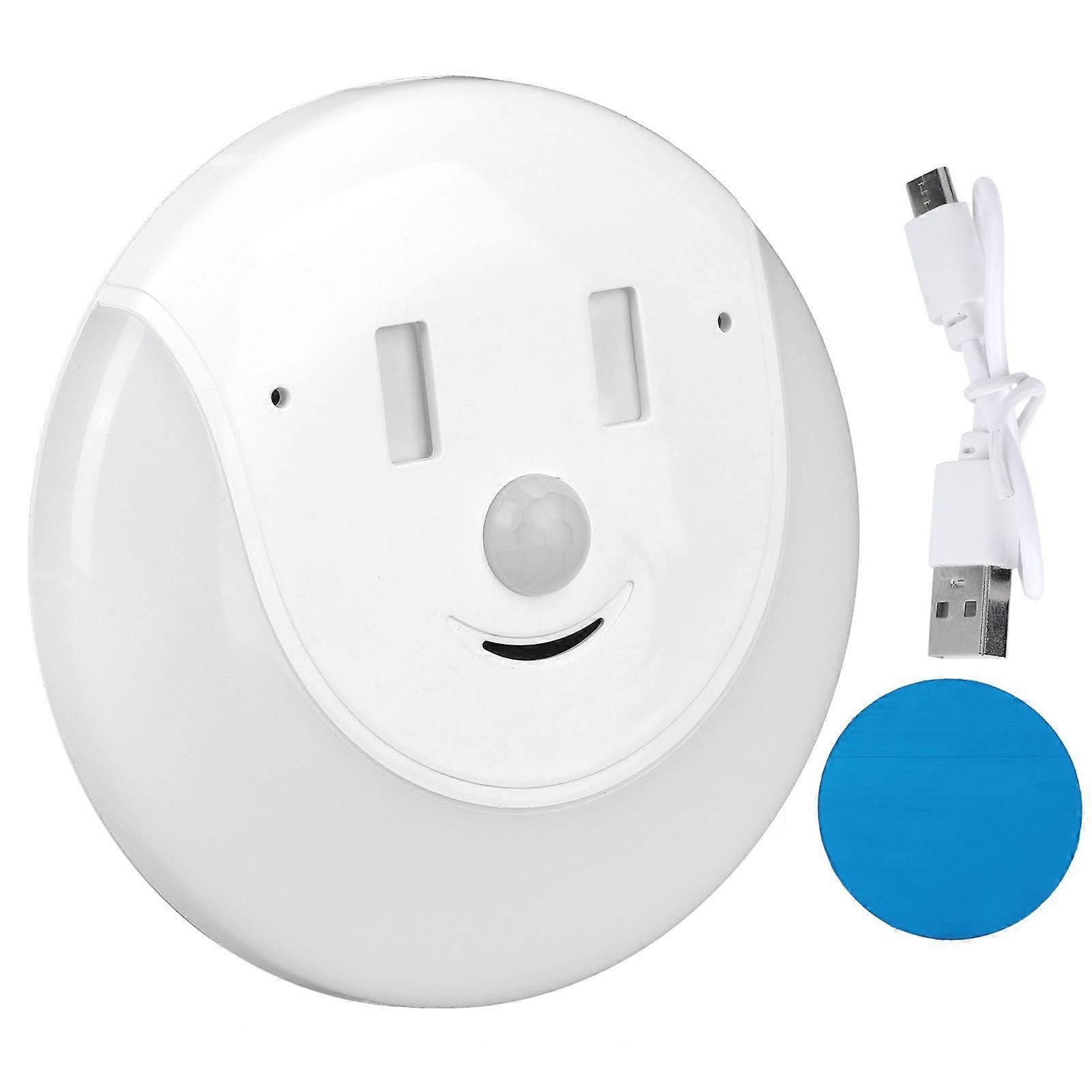 Joyhappst Image Color Usb Rechargeable Intelligent Body Induction Led Night Light For Bathroom Corridor Wardrobewhite Light