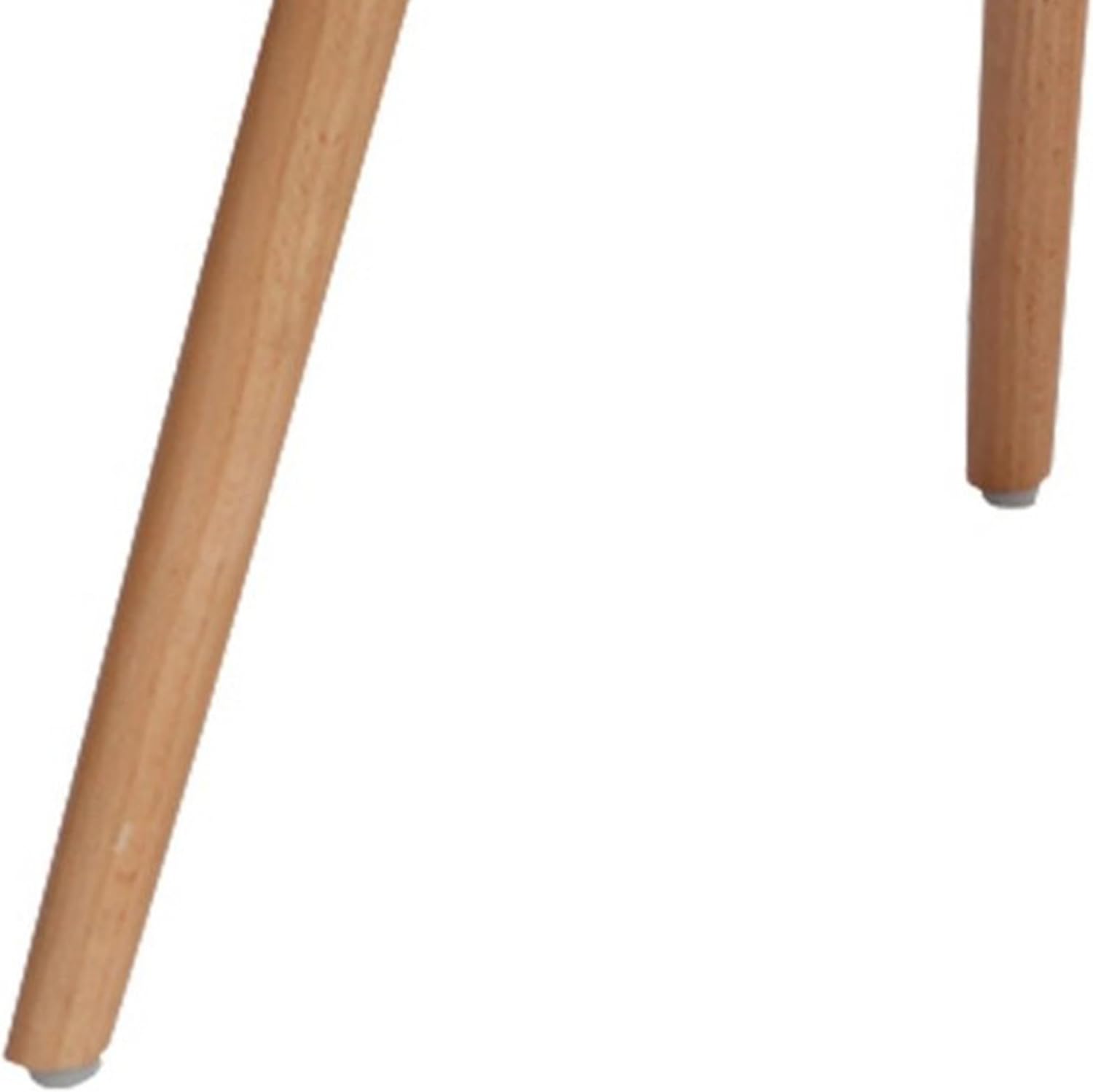 Benjara Lyna 24" Kids Table- White Round Top- Stylish Angled Wood Legs
