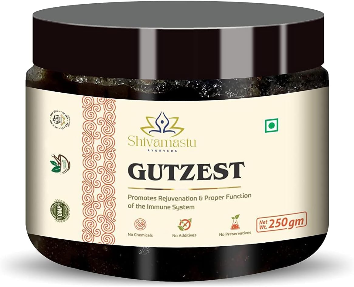 GUTZEST- Chyawanprash 250g (0.55 lb) – Ayurvedic Herbal Jam with 52 Ayurvedic Herbs – for The Immune Support & Whole-Body Rejuvenation