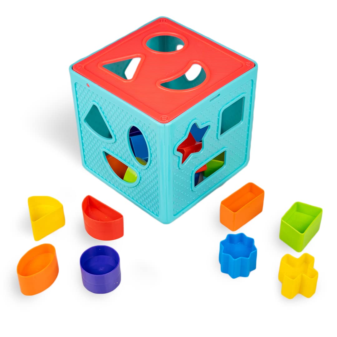 RATNAS Shape Sorter Cube Senior with 18 Colourful Shapes | Learning & Educational Toys for Toddlers (Multi Colors) (B0C72JP8YW) Amazon Price History, Amazon Price Tracker