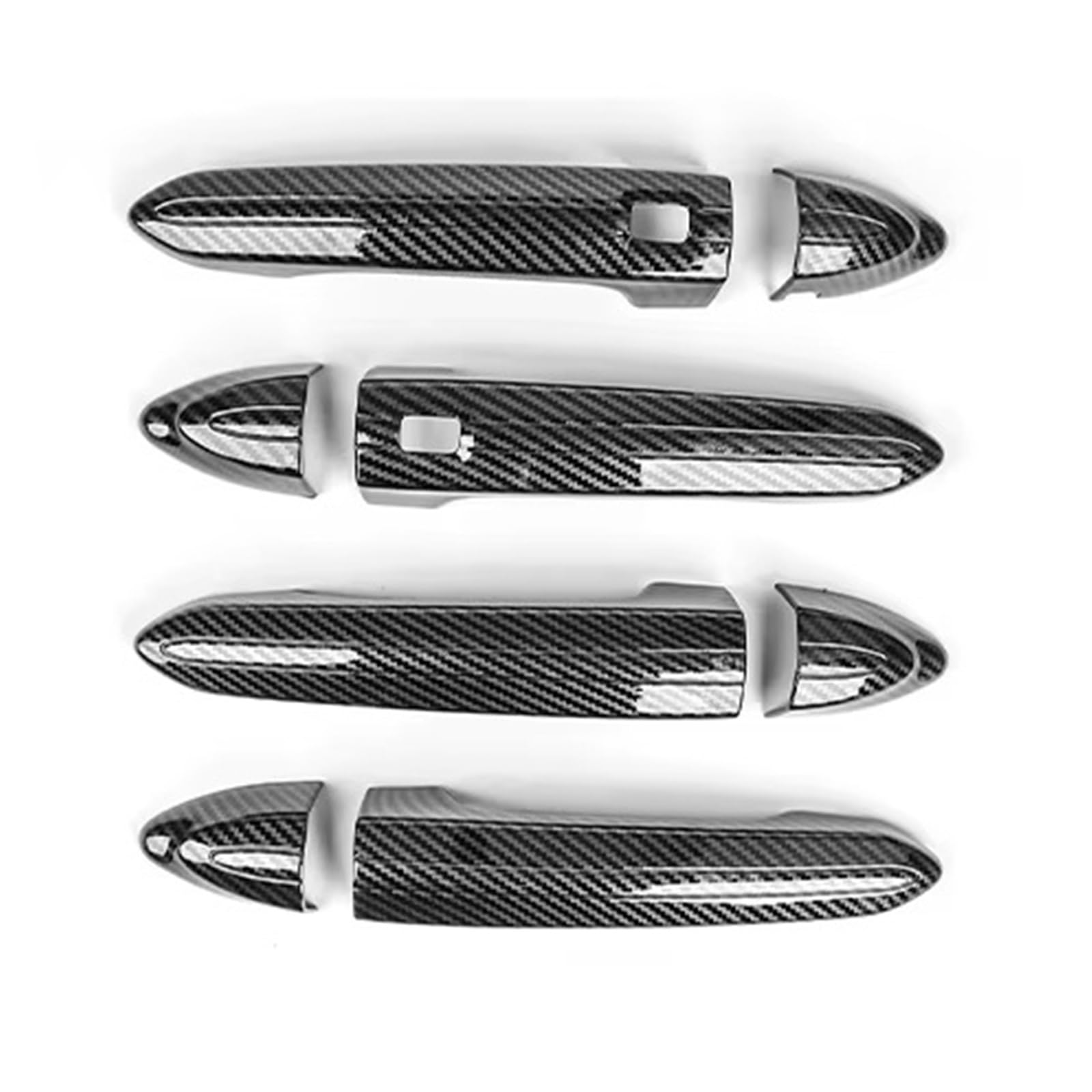 CFDEKOIB Exterior Door Handle Cover Car Exterior Door Handle Cover Trim Set Compatible with Genesis for G80 for DH 2015-2020 Car Bowl Cap Cover Trim Plus Accessories