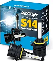 Par de Lâmpada Led do Farol HB3-HB4-Nano S14-3600 Lumens 6000K 12V 32W Shocklight - SLL-149000