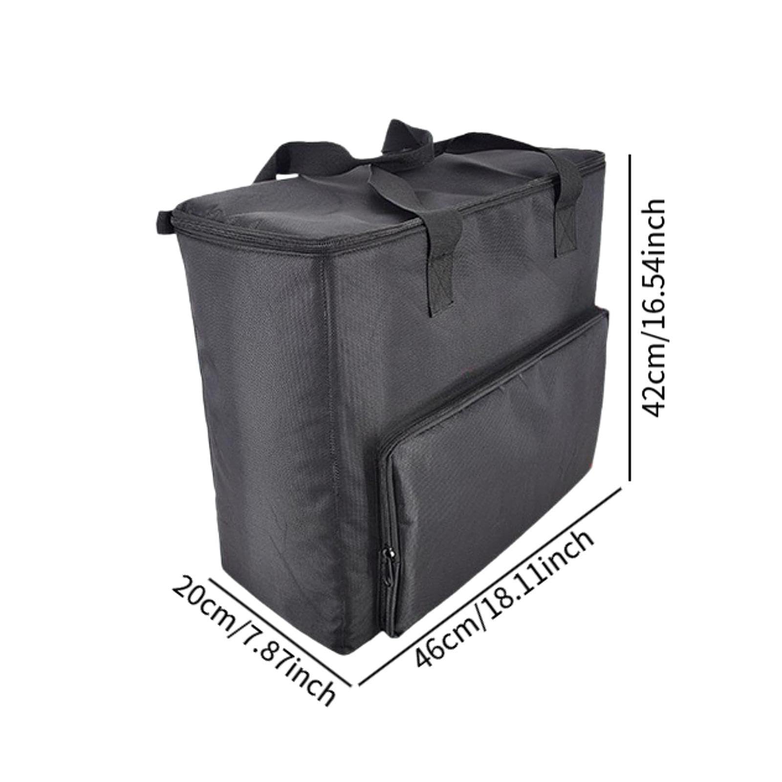 Desktop Computer Host Tasche Aus Robustem Oxfordstoff Tragetasche für PC Gehäuse Und Gepolsterte Aufbewahrung mit Fronttasche für Arbeit Studi, 46x20x42cm