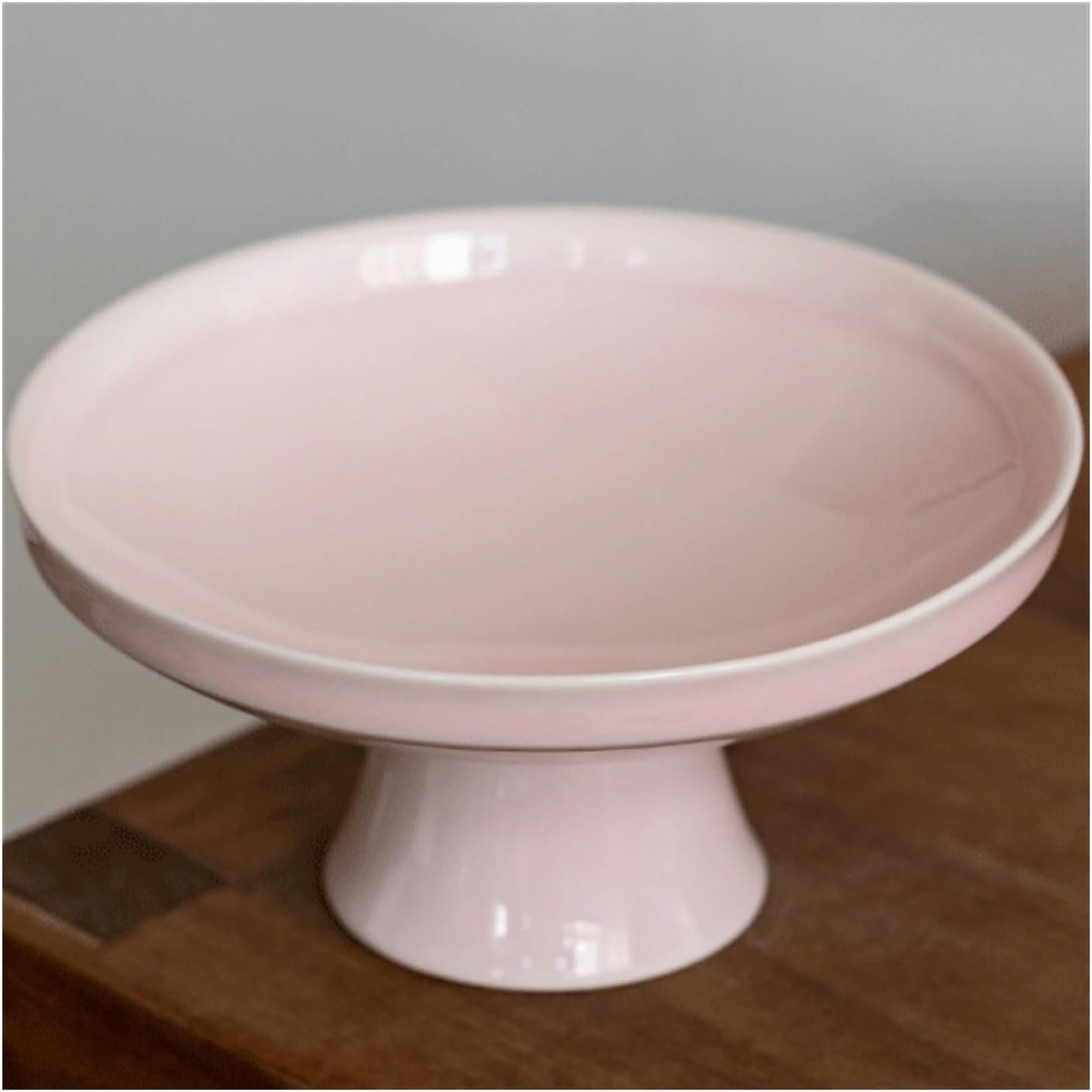 Sauce Dish,Large Ceramic Round Dim Sum Dish Desktop Snack Plate Bone for Appetizers Potato Chips Fruite Dessert Tray(Pink)