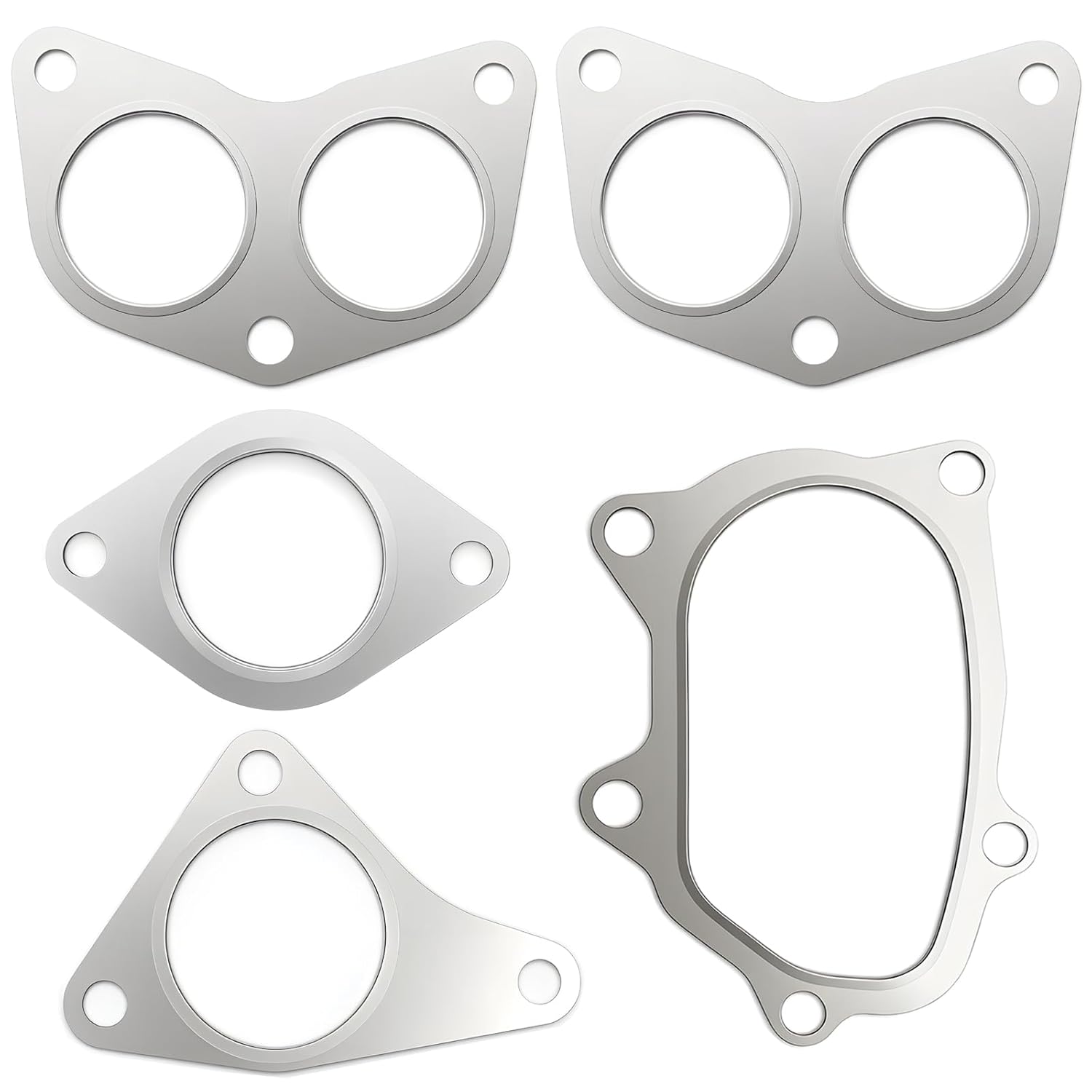 Pipe Exhaust Manifold Gasket Up and Down Kit for Subaru Legacy 91-94, Baja 04-06, WRX STI 02-19, Legacy GT 05-12, Forester XT 04-14, Outback XT 05-09, Impreza WRX 02-14