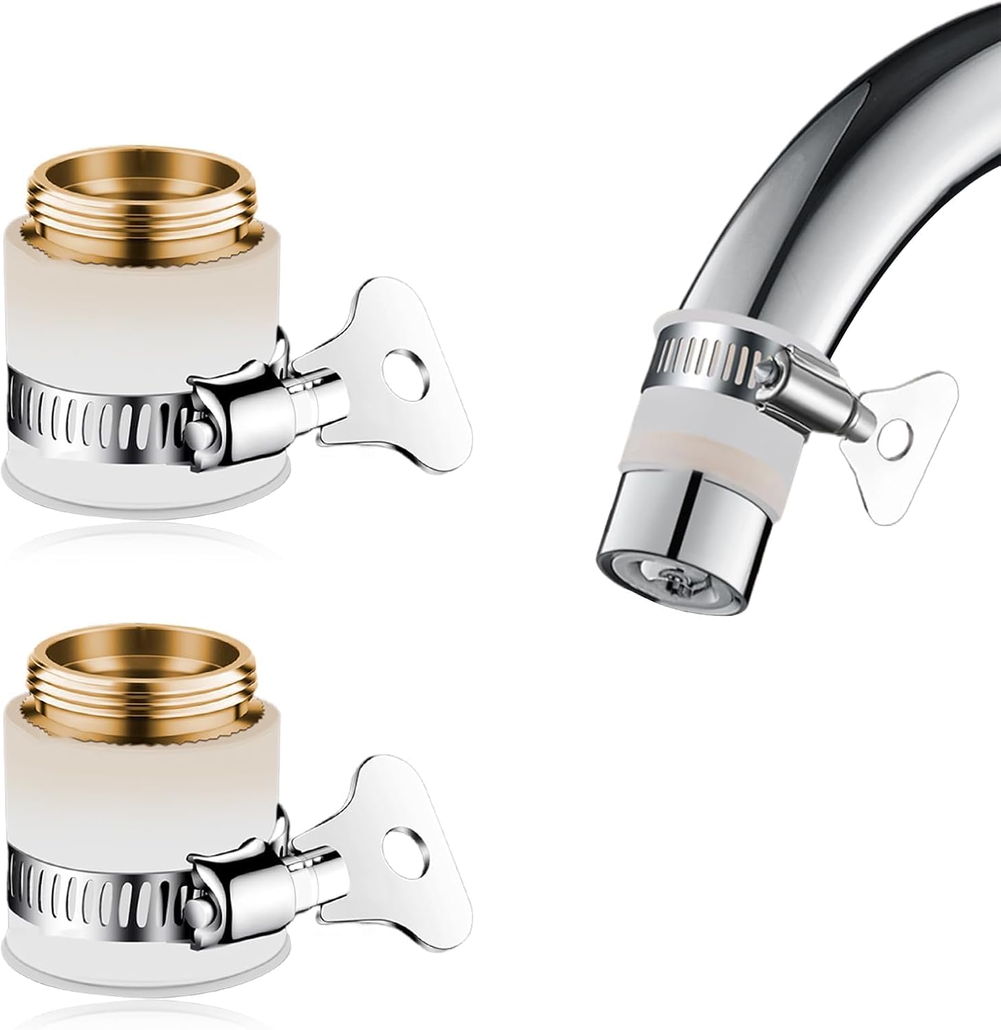 Amazon | 蛇口 シャワー 泡沫器 変換アダプター パイプ径 13-23mm
