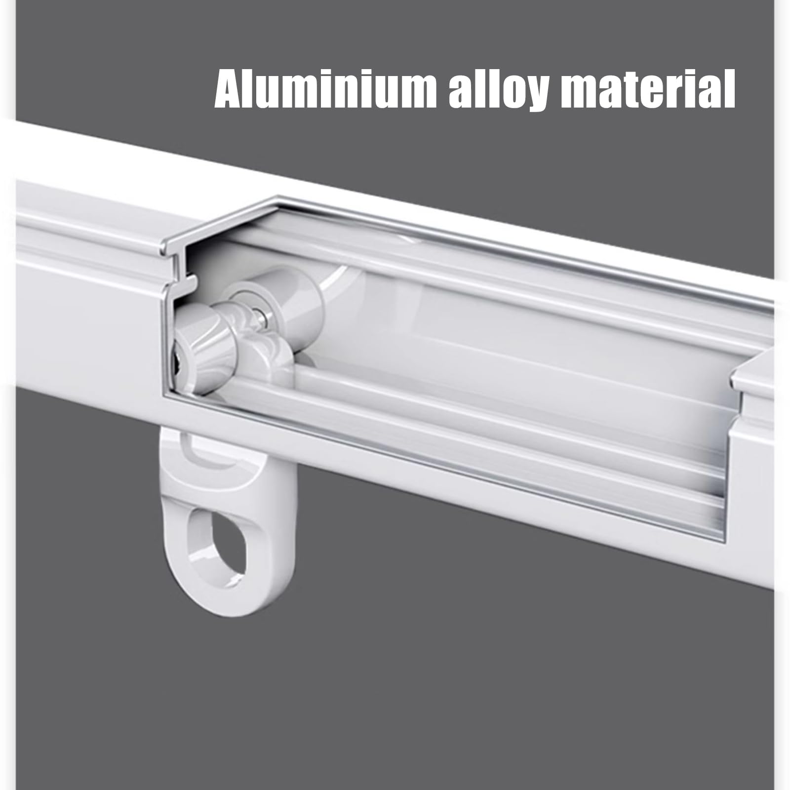 Regulowana teleskopowa szyna do zasłon cichy drążek rozdzielający pokój aluminiowy uchwyt sufitowy/ścienny do salonu łazienki sypialni 1,151,5 m konfigurowalne opcje długości i kolorów