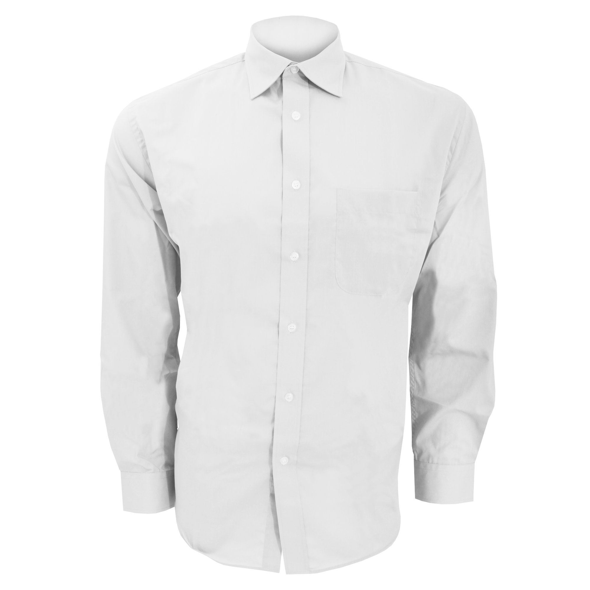 Kustom Kit Mens Long Sleeve Business Shirt (17.5inch) (White)
