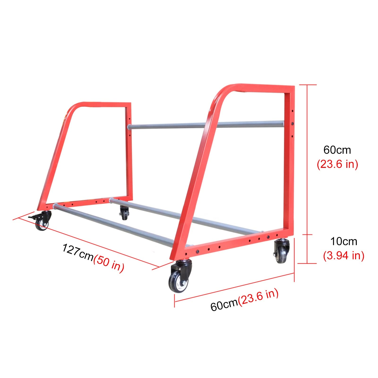 Espositore per pneumatici con ruote, carrello per pneumatici da pavimento regolabile, supporto per pneumatici invernali per garage interno