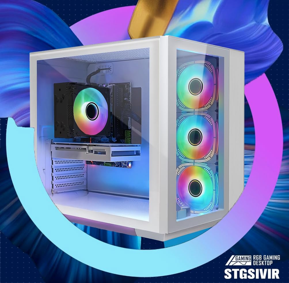 STGSivir PC Gaming Fisso, Computer Gaming, Core i7 fino a 3.9 GHz • Nvidia RTX 3060 12GB GDDR6 • 16GB RAM • 1TB SSD • WiFi 6 • BT • Windows 11 Pro