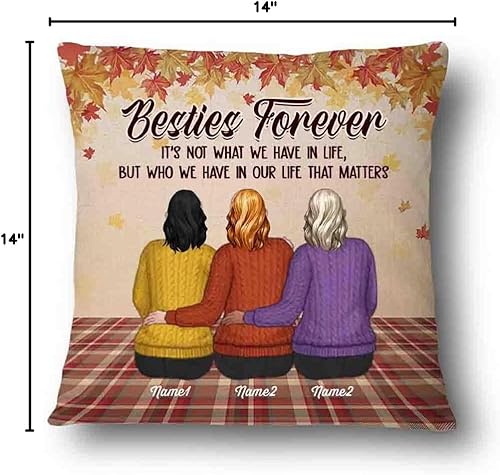 Vista 18 de Almohada personalizada para mejor amiga, mejor amiga, felicitaciones por ser mi mejor, almohada personalizada para mejor amiga, regalo para mejor 1