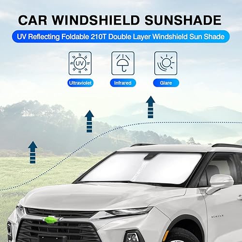 Miniatura 73 de KUST Parasol para parabrisas para Volkswagen VW Beetle 2012-2019, accesorios de ajuste personalizado, protector de visera solar, bloquea los rayos