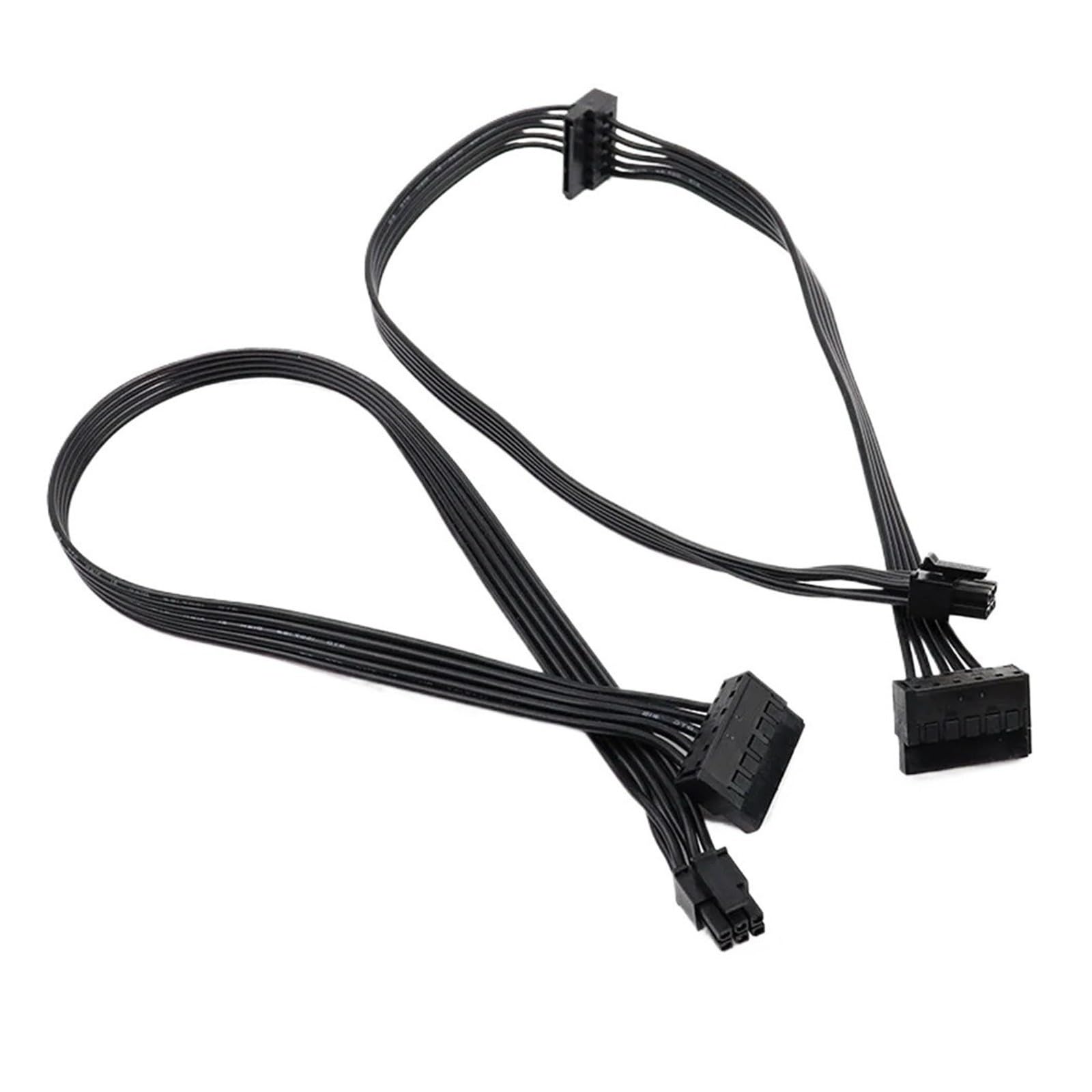 Cavo di alimentazione splitter mini da 6 pin a SATA(Mini 6Pin to 2 SATA)