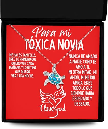 Cadena de oro para Novia con mensaje personalizado, Regalo de Aniversario de boda o Navidad