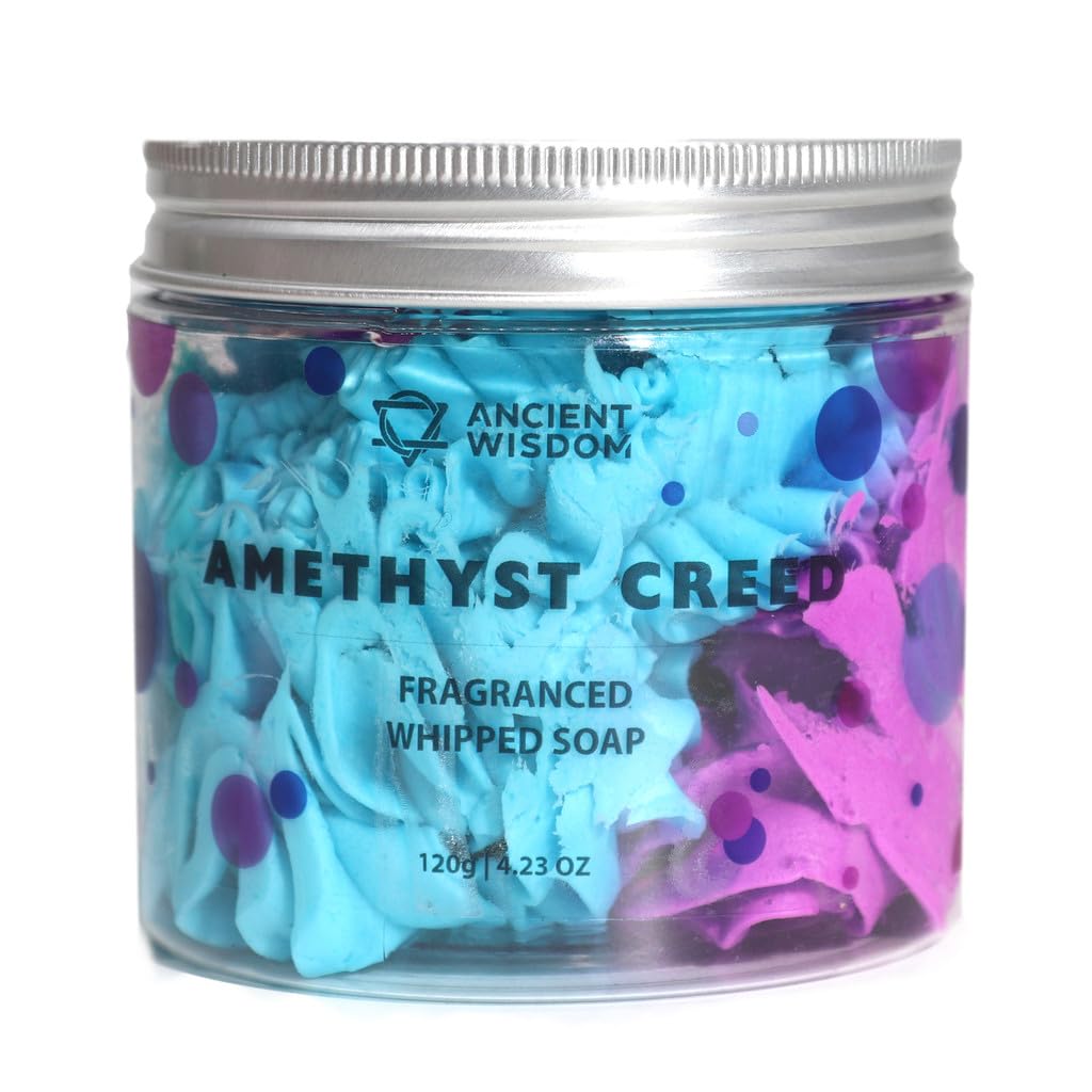 AW Scented Whipped Cream Soap Luxurious Body Wash 120g (Amethyst Creed (fresh citrus, smoky woods & musk))