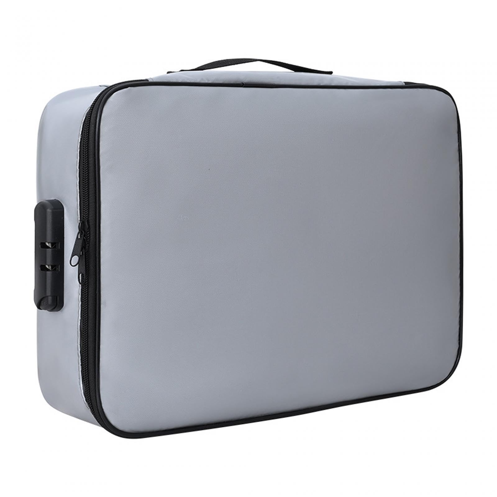 CALANDIS™ Document Bag Waterproof Travel File Bag for Travel Storage Cabinet Passports Grey | Home & Garden-image-42