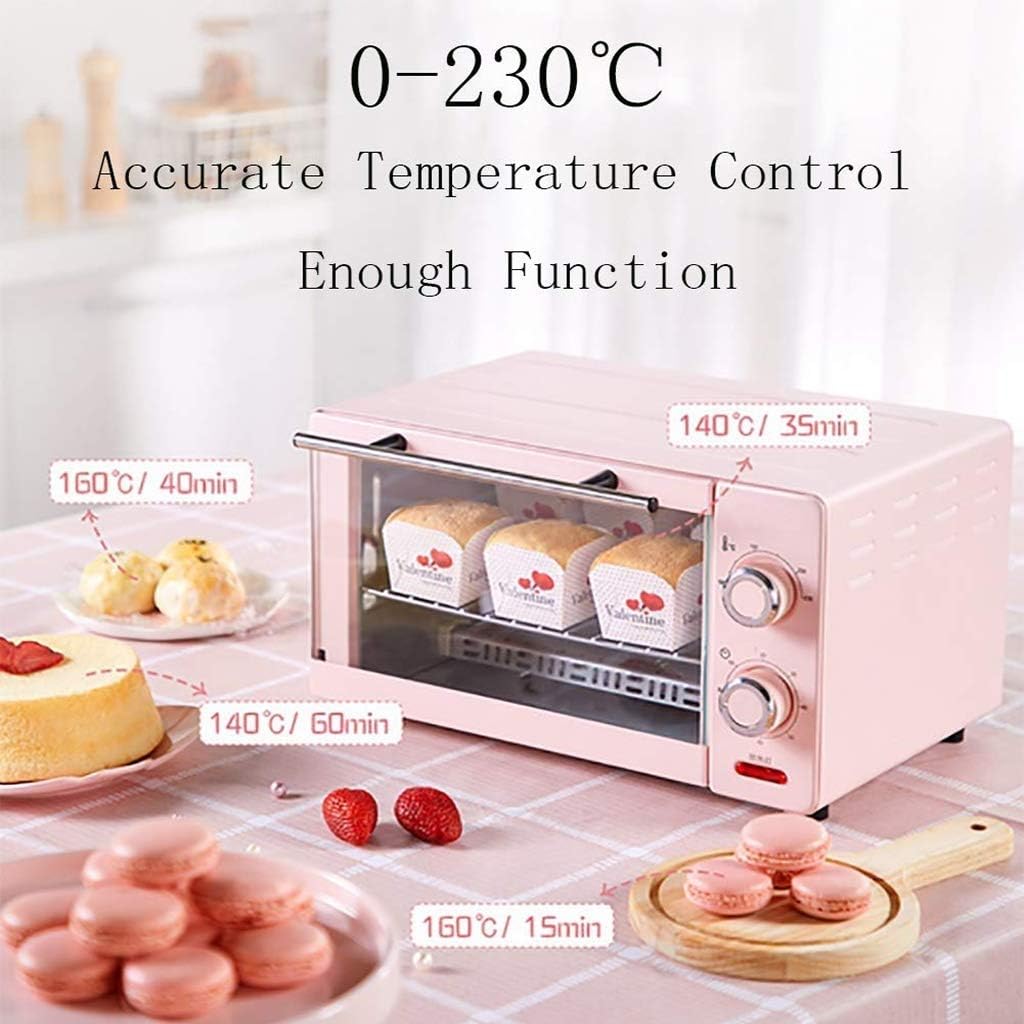 Electric Countertop Multifunction Convection Oven Digital Stainless Steel Compact Kitchen Rotisserie Toaster w/Baking Pan, Grill Rack Tray, Glass Door