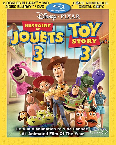 Histoire de Jouets 3 / Toy Story 3 (4-Disc Bilingual Combo Pack) [Blu-ray + DVD + Digital Copy] [Blu-ray]