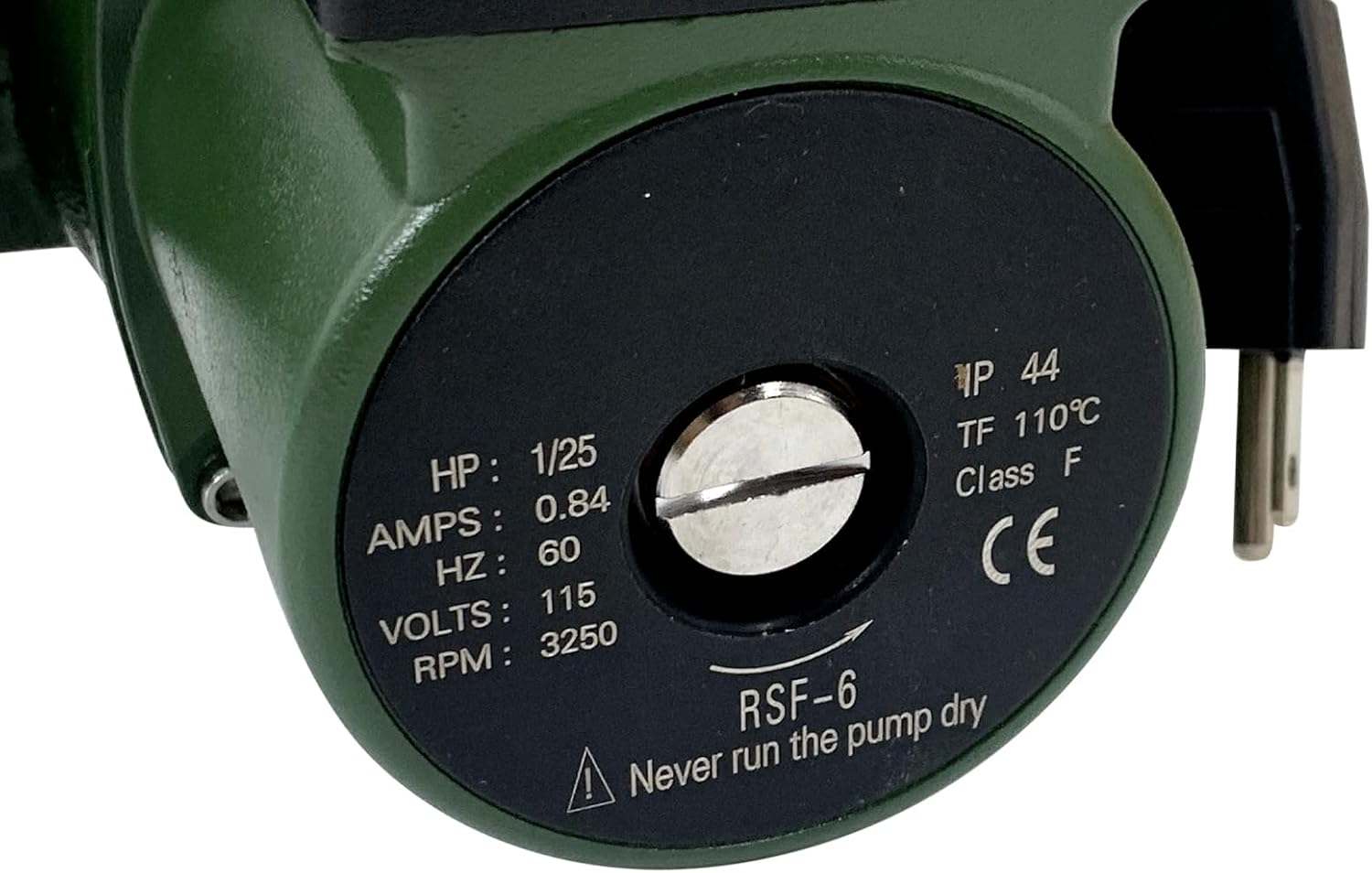 007-F5-7IFC 115V 1/25HP 0.84A 60HZ Cast Iron 3 Speed Hot Water Circulator Pump Compatible with Taco for Hydronic Heating Replace 007-F5-7I FC Green