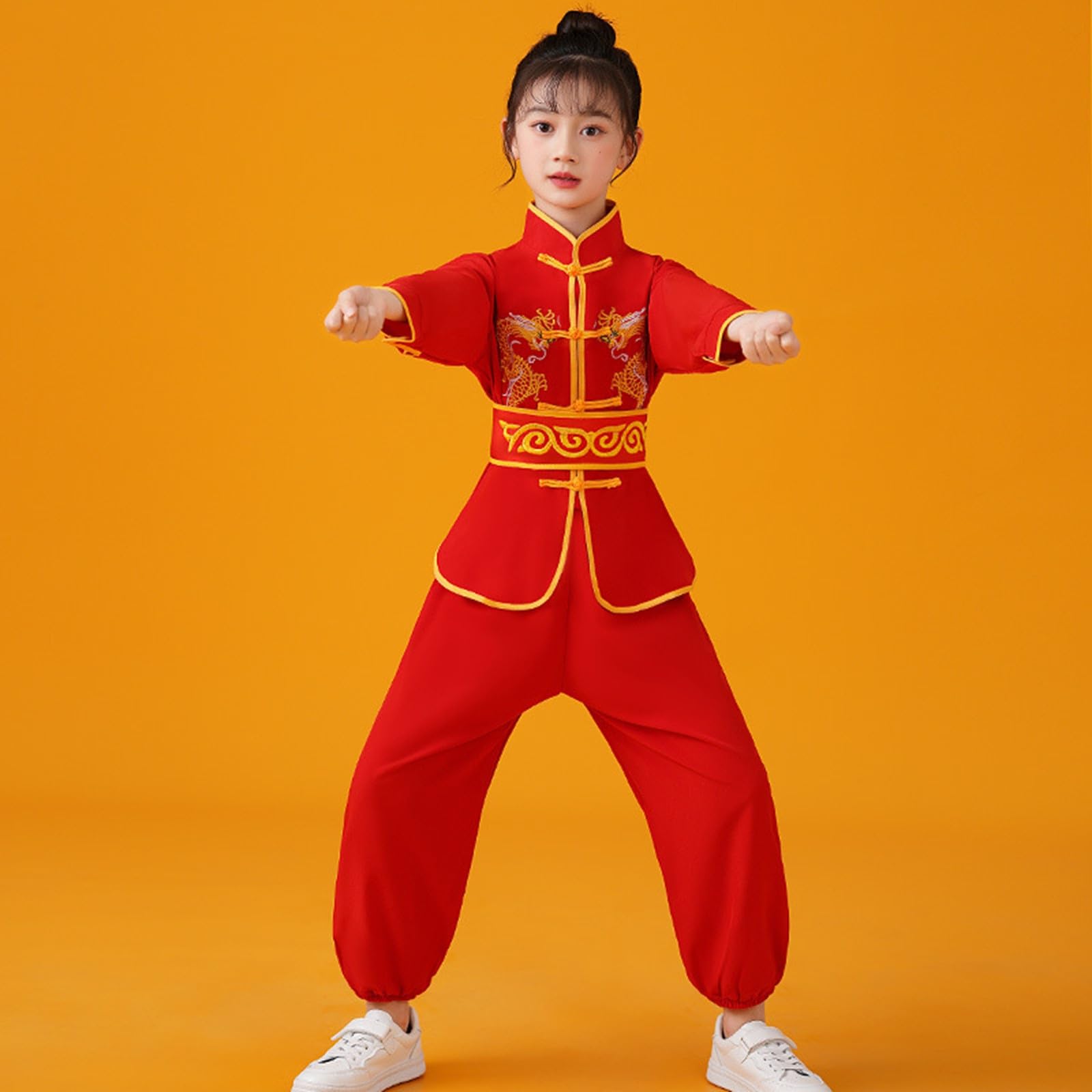 Costume Kung Fu enfant, Wing Chun, tenue d'entraînement, pour garçon et fille, de 4 à 12 ans